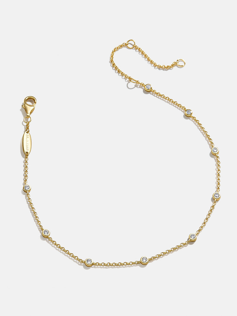 BaubleBar Yasmine 18K Gold Anklet - Gold/Pavé - 
    Enjoy 20% off - This Week Only
  

