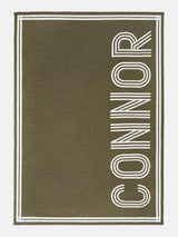 BaubleBar Your Name In Stripes Custom Blanket - Natural / Olive - 
    Enjoy 20% off - This Week Only
  
