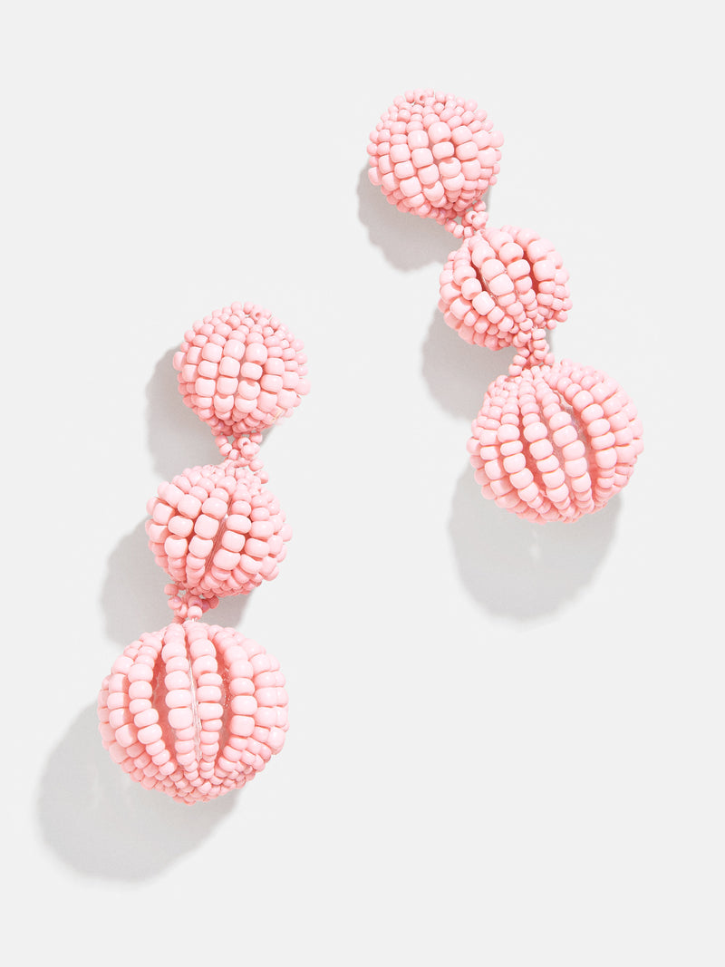 BaubleBar Light Pink - Beaded statement earrings