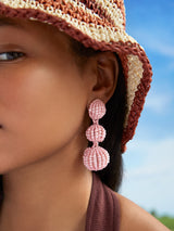 BaubleBar Light Pink - Beaded statement earrings