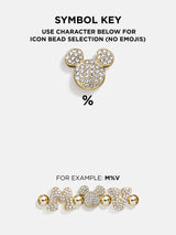 BaubleBar Mickey Mouse Disney Custom Pisa Bracelet - Gold/Pavé - Enjoy 20% off custom gifts
