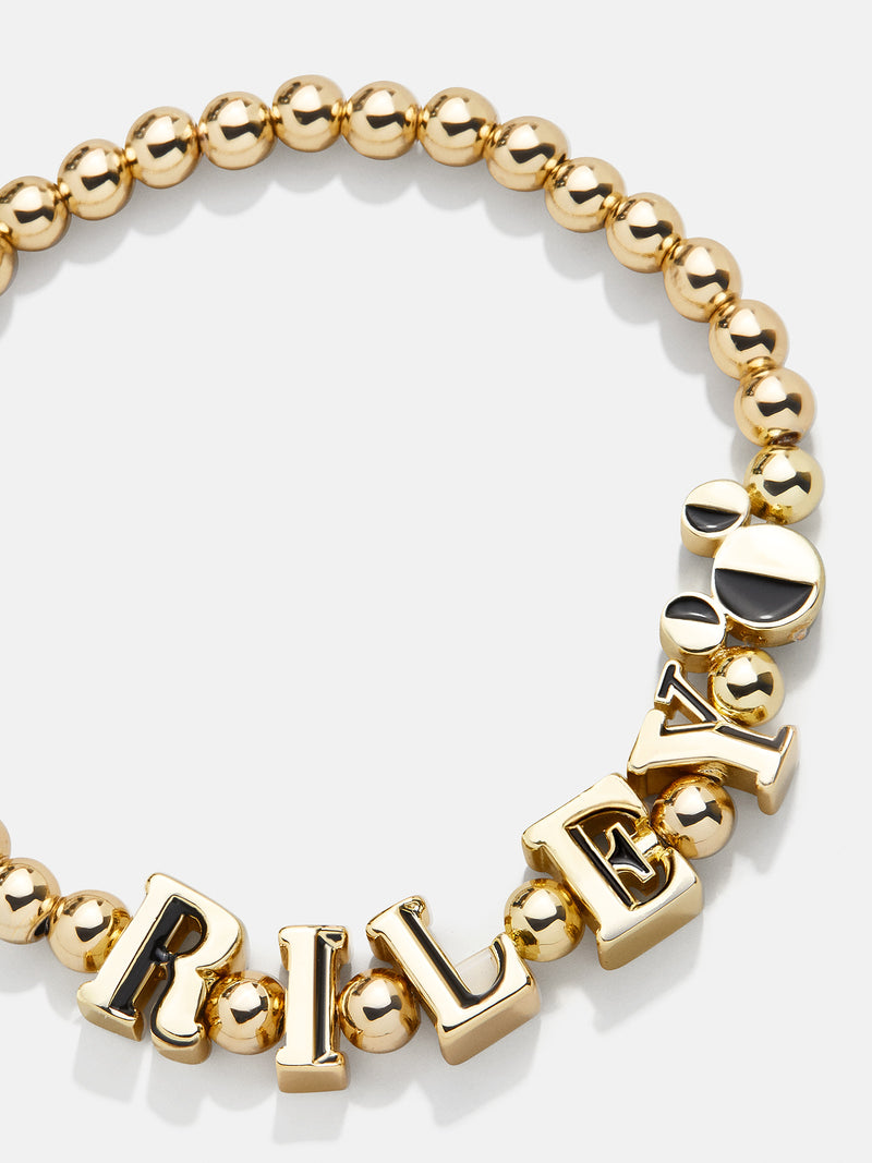 BaubleBar Mickey Mouse Disney Custom Pisa Bracelet - Gold - Get Gifting: Enjoy 20% Off