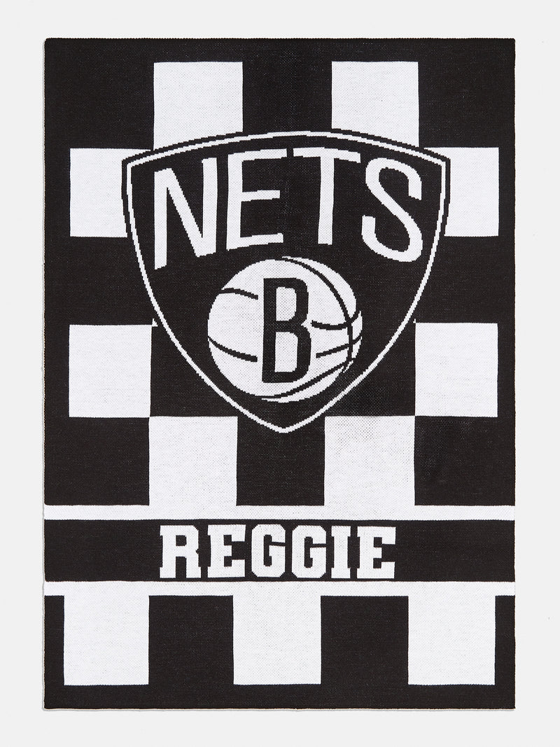 BaubleBar Brooklyn Nets NBA Custom Blanket - Custom, machine washable blanket