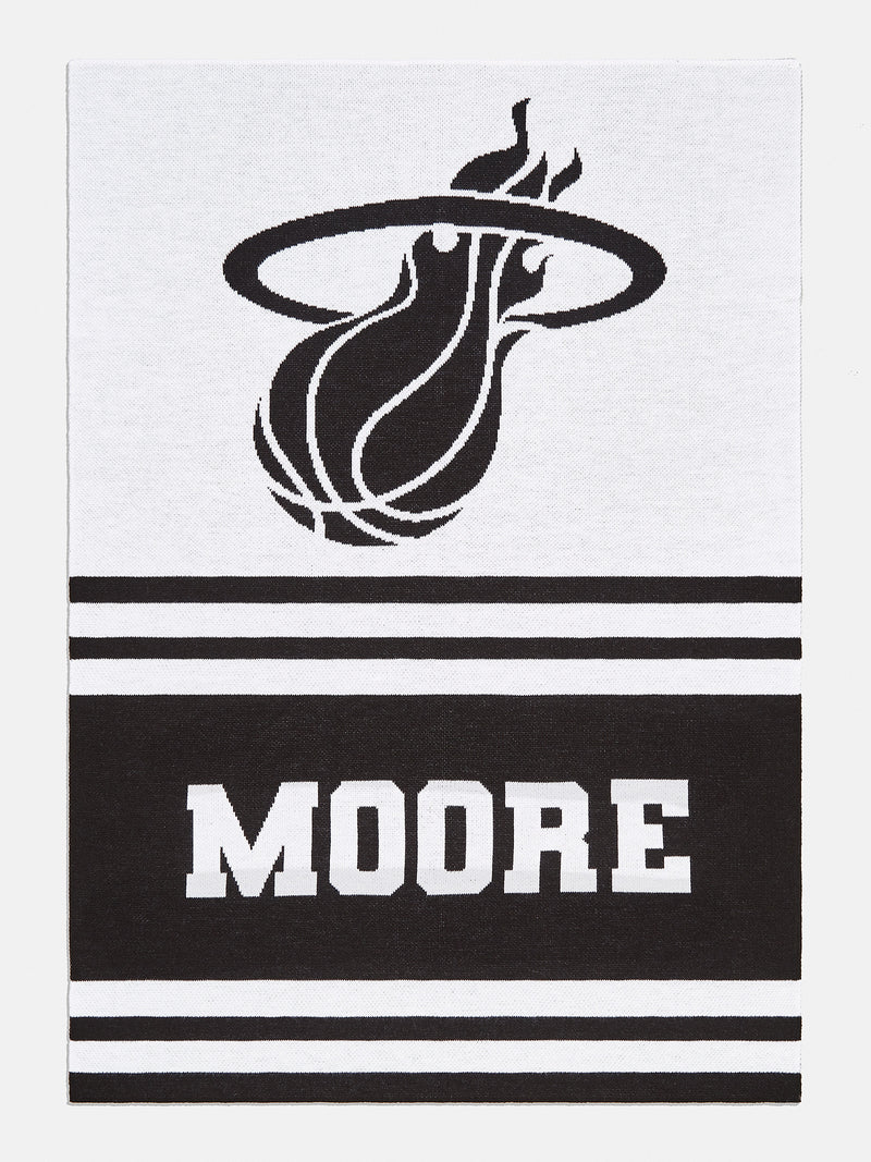 BaubleBar Miami Heat NBA Custom Blanket - Custom, machine washable blanket