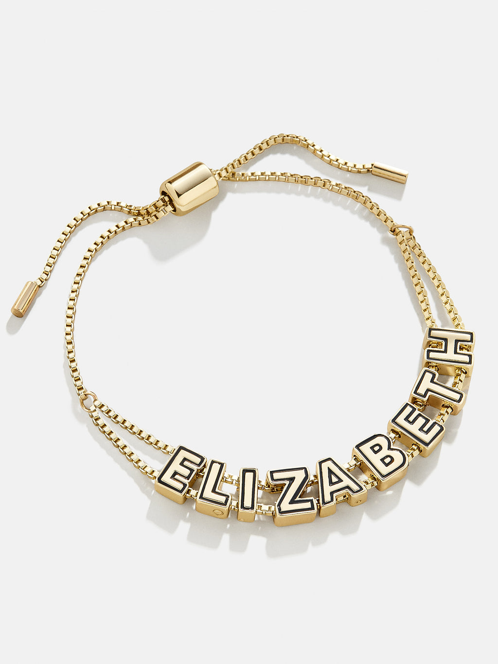 Mini Custom Slider Bracelet Black Customizable bracelet BaubleBar