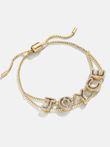 BaubleBar Custom Slider Bracelet - Negative Space Pavé - 
    Custom slider nameplate bracelet
  
