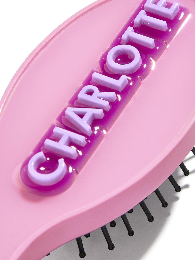 BaubleBar Block Font Mini Custom Hair Brush - Pink/Lavender - 
    Ends Sunday: Enjoy 20% off
  
