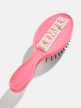 BaubleBar Block Font Mini Custom Hair Brush - Block Font Pink - 
    Personalized hair brush
  
