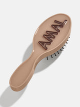 BaubleBar Fine Line Mini Custom Hair Brush - Fine Line Tan - 
    Personalized hair brush
  
