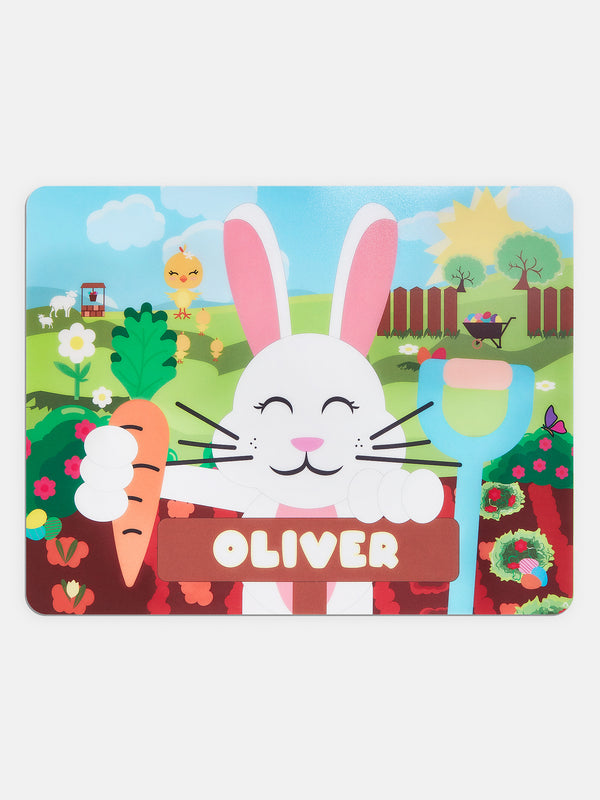 Hoppy To Be Here Kids' Custom Placemat - Multi
