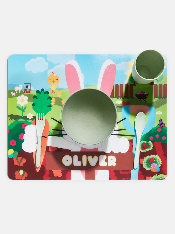 Hoppy To Be Here Kids' Custom Placemat - Multi
