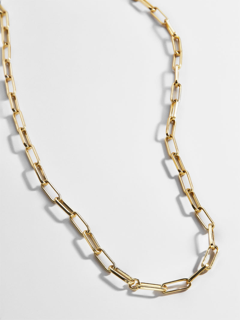 BaubleBar Gold - Paperclip chain necklace