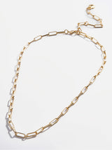 BaubleBar Gold - 
    Paperclip chain necklace
  
