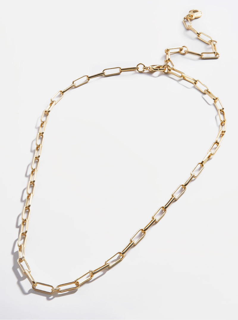 BaubleBar Gold - 
    Paperclip chain necklace
  
