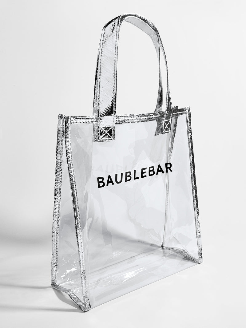 BaubleBar Large Tote - Clear - 
    Clear tote
  
