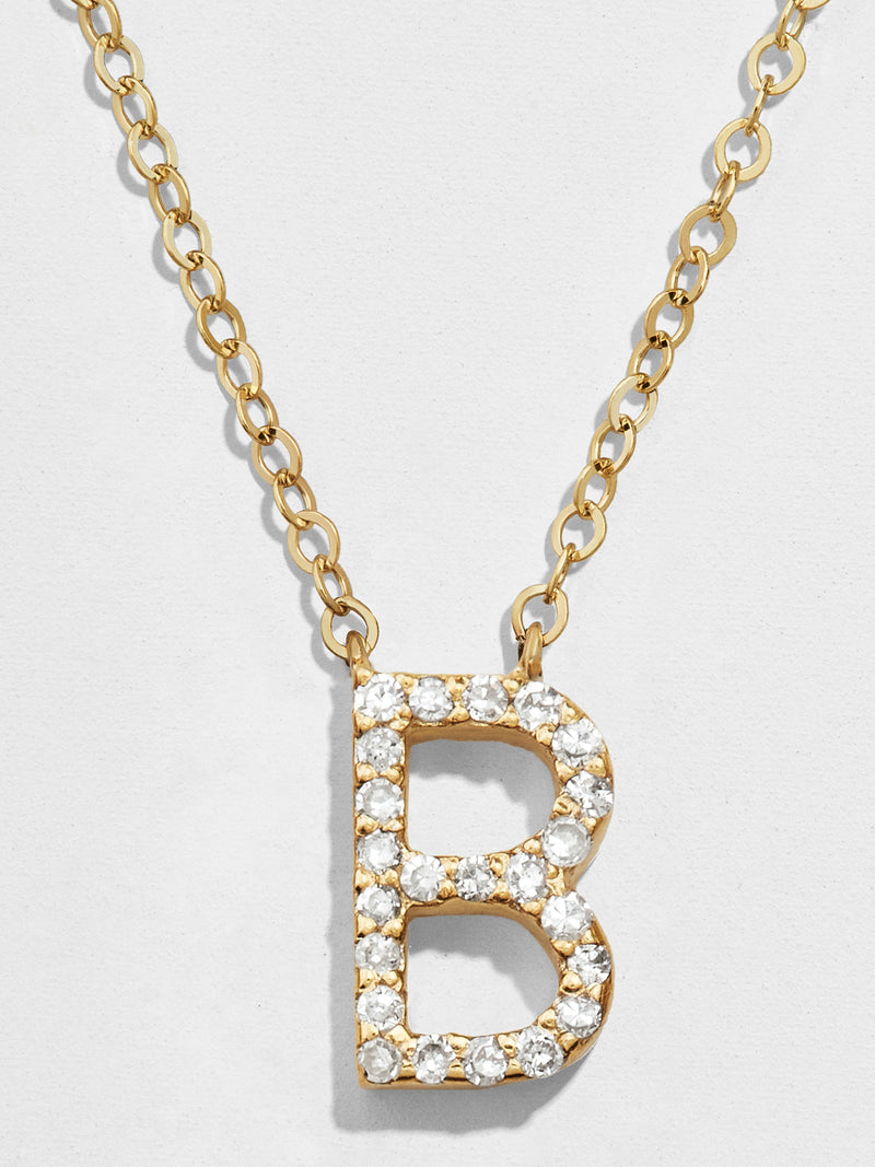 BaubleBar B - 
    18K Gold Plated Sterling Silver, Cubic Zirconia stones
  

