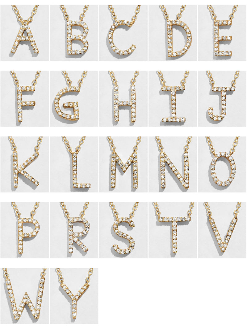 BaubleBar 14K Gold Diamond Initial Necklace - 
    Enjoy 20% off - This Week Only
  
