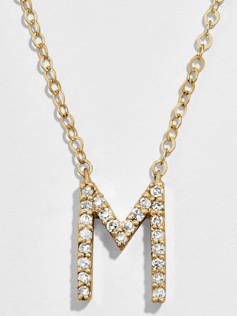 BaubleBar M - 
    18K Gold Plated Sterling Silver, Cubic Zirconia stones
  
