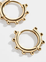 BaubleBar Camilla 18K Gold Earrings - Gold huggie hoops