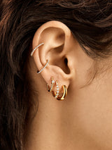 BaubleBar Claudia Ear Cuff Set - Two gold and pavé ear cuffs