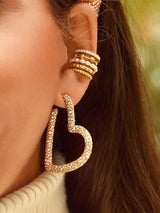 BaubleBar Duomo Ear Cuff - Gold - 
    Gold and pearl ear cuff
  
