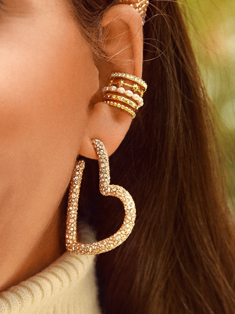 BaubleBar Duomo Ear Cuff - Gold - 
    Gold and pearl ear cuff
  
