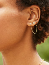 BaubleBar Ivy 18K Gold Stud Earrings - Blue - Get Gifting: Enjoy 20% Off​