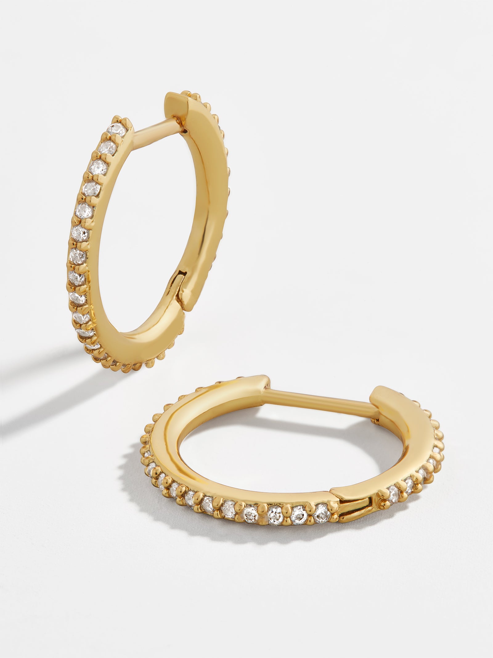variant:18K Gold Plated Sterling Silver. Pavé Cubic Zirconia Stones