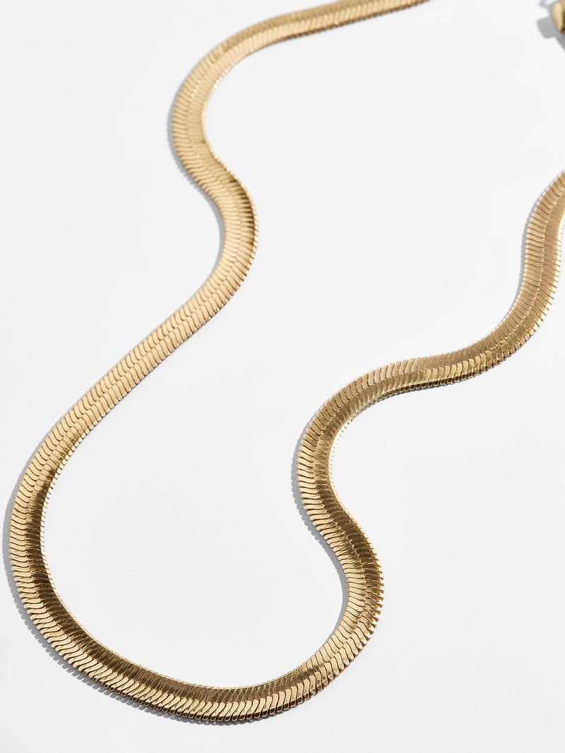 BaubleBar Gold - Gold snake chain necklace