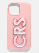 BaubleBar Block Font Custom iPhone Case - Blush/Mother of Pearl - Enjoy 20% off custom gifts
