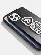 BaubleBar Block Font Custom iPhone Case - Black/White - Customizable phone case