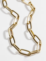 BaubleBar Hera Necklace - Medium - Gold - Paperclip chain