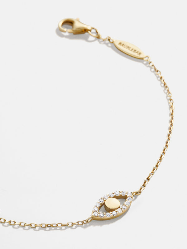 Ojo 18K Gold Bracelet - Evil Eye