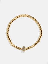 BaubleBar A - 
    Gold beaded stretch bracelet
  
