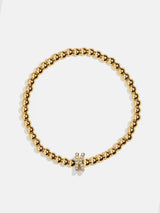 BaubleBar K  - 
    Gold beaded stretch bracelet
  
