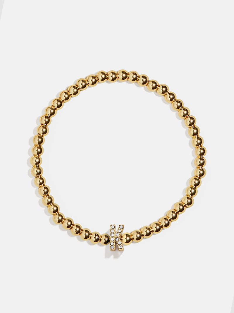 BaubleBar K  - 
    Gold beaded stretch bracelet
  
