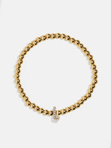 BaubleBar L  - 
    Gold beaded stretch bracelet
  
