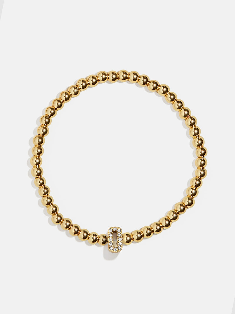 BaubleBar O - 
    Gold beaded stretch bracelet
  

