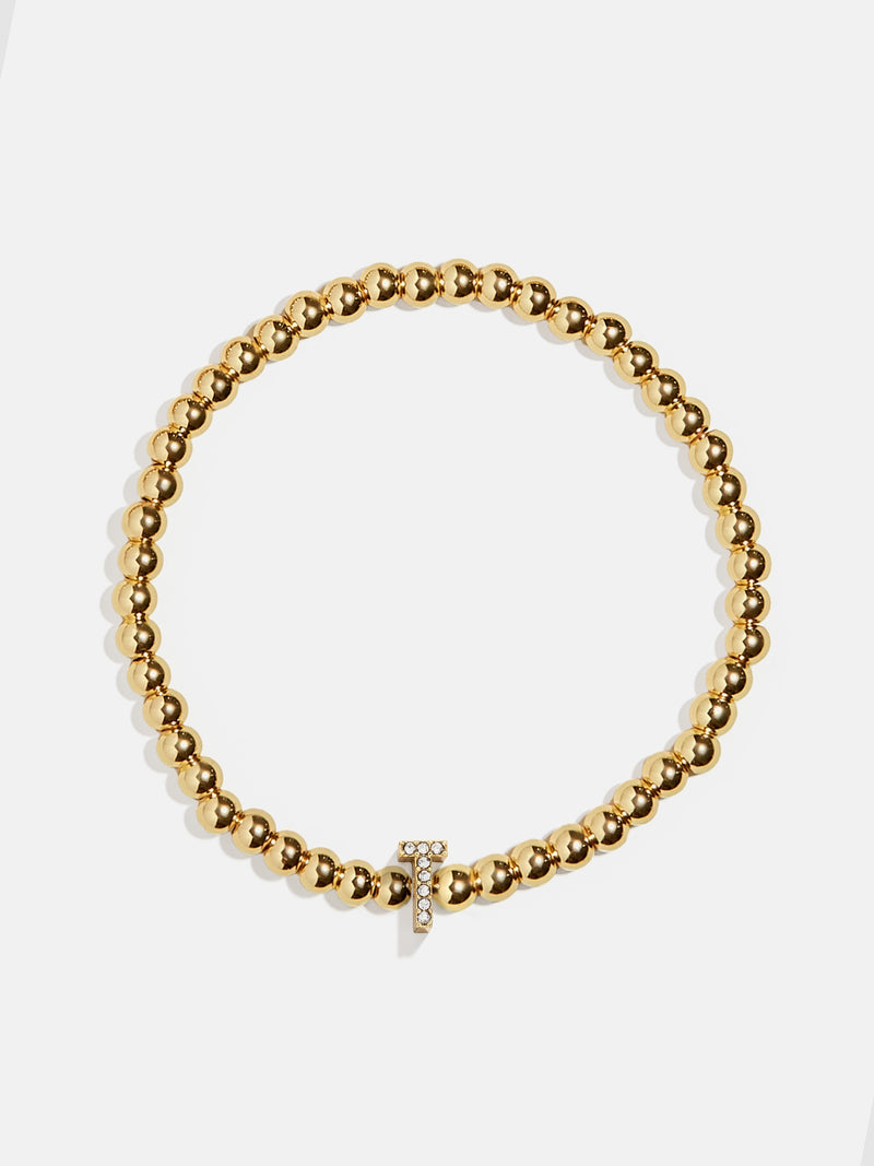 BaubleBar T - 
    Gold beaded stretch bracelet
  
