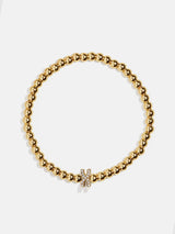 BaubleBar X - 
    Gold beaded stretch bracelet
  
