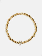 BaubleBar Y  - 
    Gold beaded stretch bracelet
  

