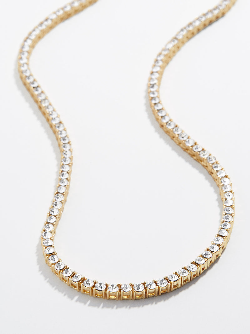 BaubleBar Bennett Tennis Necklace - Gold Plated Brass - 
    Tennis Necklace
  
