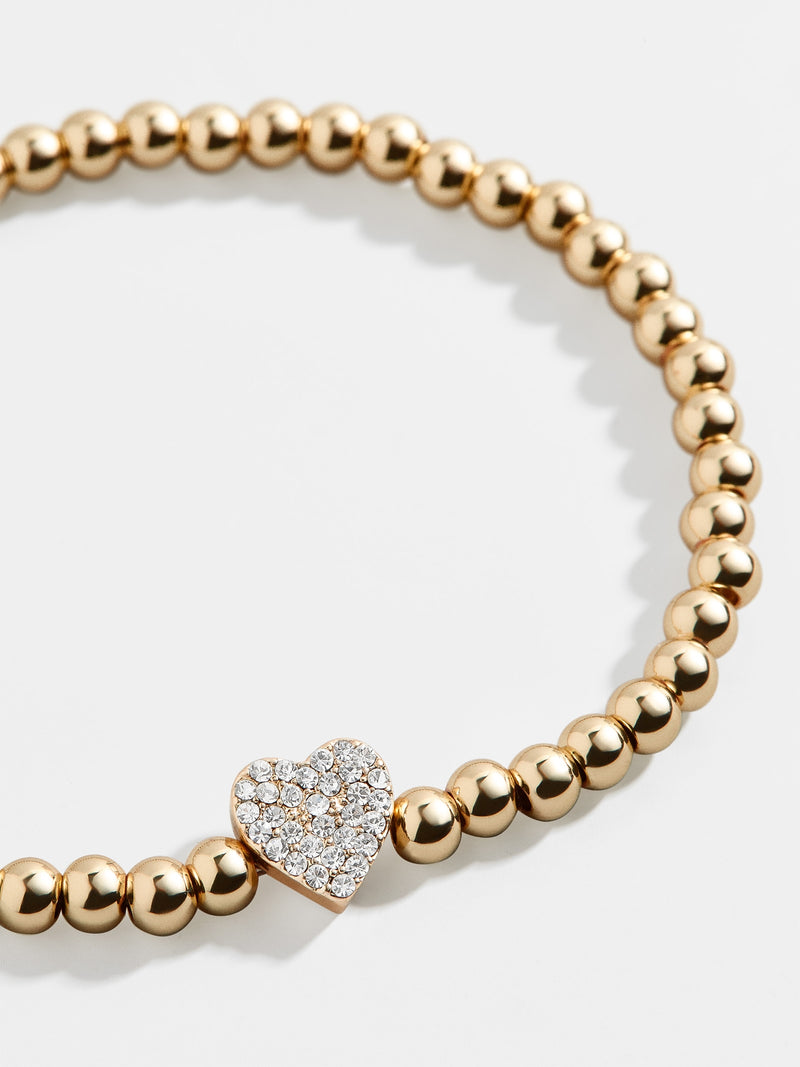 BaubleBar Lovestruck Pisa Bracelet - Gold/Pavé - 
    Gold beaded stretch bracelet
  

