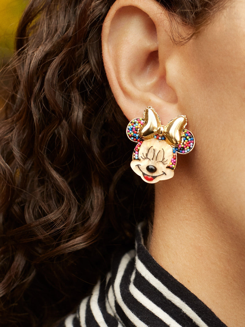 BaubleBar Minnie Mouse Disney Birthday Earrings - Multi - Disney statement stud earrings