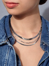 BaubleBar Silver - 
    Paperclip chain necklace
  
