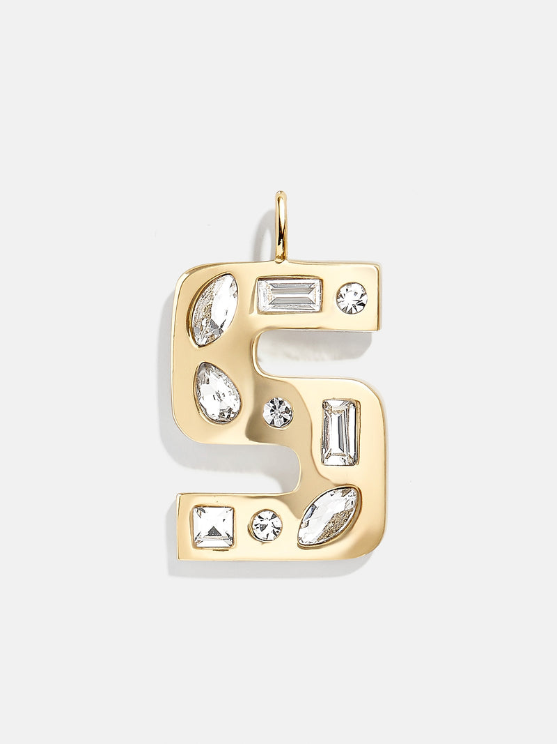 BaubleBar Gem Alpha Charm - Gold - 
    Enjoy an extra 20% off sale - This Week Only
  
