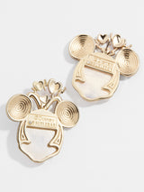 BaubleBar Mickey Mouse and Minnie Mouse Disney XOXO Earrings - Red - Mickey Mouse and Minnie Mouse statement stud earrings