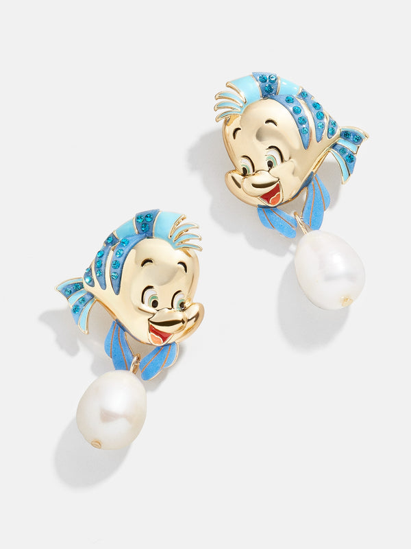 Flounder disney Earrings - Blue