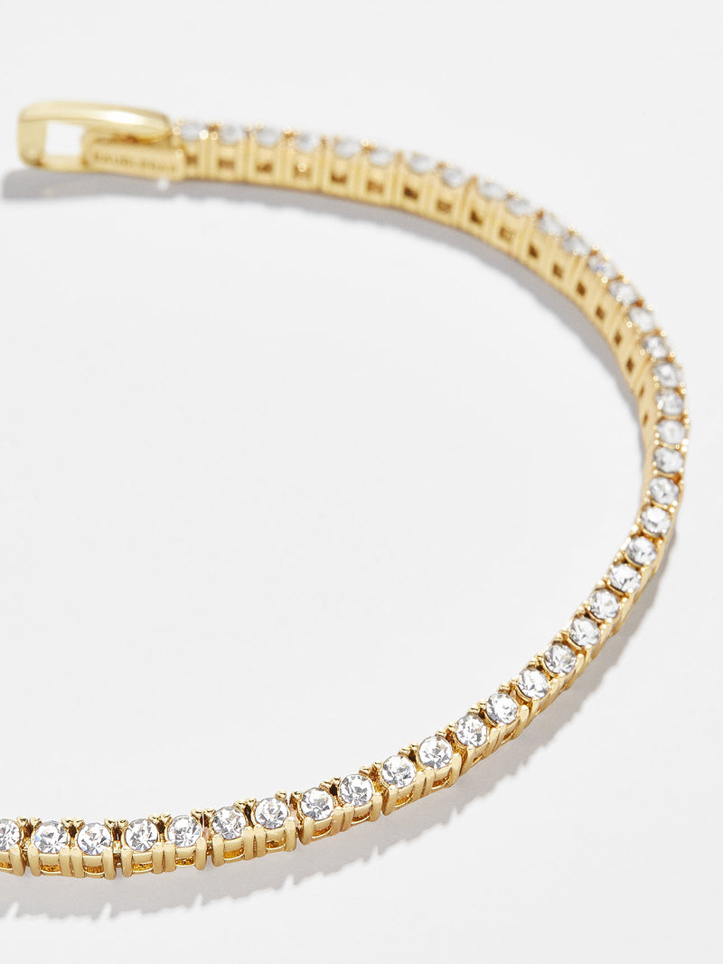 Bennett Tennis Bracelet - Gold Plated Brass – Eternity bracelet – BaubleBar