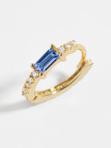 BaubleBar Pietra 18K Gold Earrings - Cubic zirconia huggie hoops